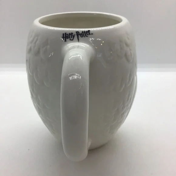 Harry Potter White Ceramic 3D Hedwig Snowy Owl Cup Mug 10 oz - Picture 3 of 12